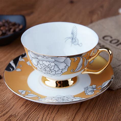 luxury tea cups and saucers